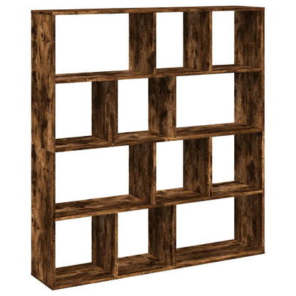 vidaXL Bücherregal Räuchereiche 132x29x141,5 cm Holzwerkstoff
