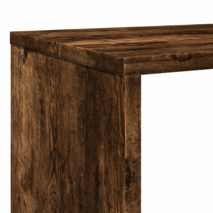 vidaXL Bücherregal Räuchereiche 132x29x141,5 cm Holzwerkstoff