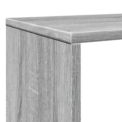 vidaXL Bücherregal Grau Sonoma 132x29x141,5 cm Holzwerkstoff