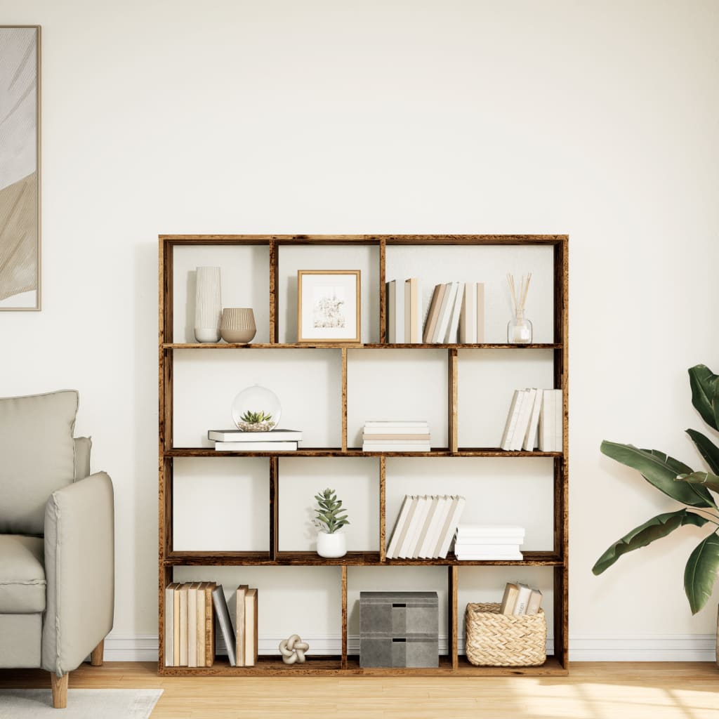 vidaXL Étagère à livres aspect bois de récupération 132x29x141,5 cm Bois d'ingénierie