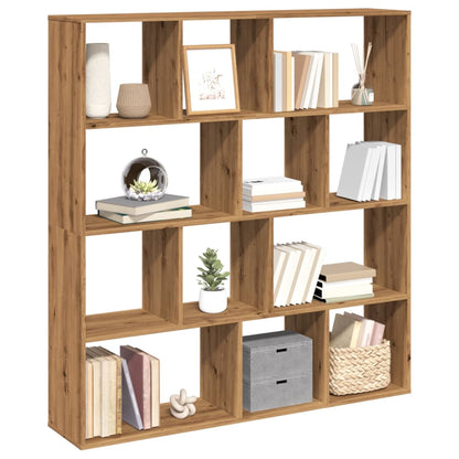 vidaXL Bibliothèque Chêne Artisan 132x29x141,5 cm Bois d'ingénierie