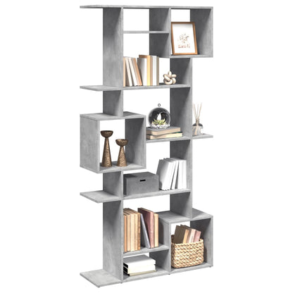 vidaXL Bücherregal Betongrau 92x29x188 cm Holzwerkstoff