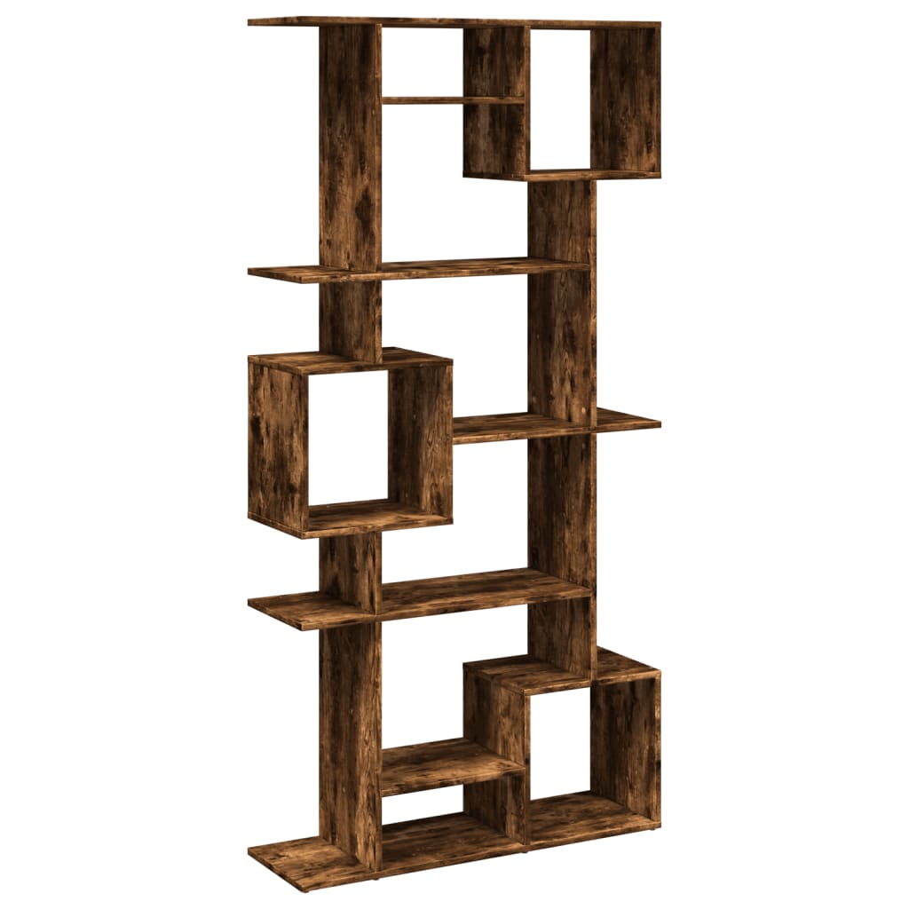 vidaXL Bibliothèque chêne fumé 92x29x188 cm en bois d'ingénierie