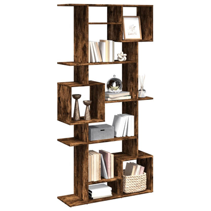 vidaXL Bibliothèque chêne fumé 92x29x188 cm en bois d'ingénierie