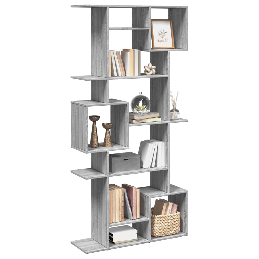 vidaXL Bibliothèque gris Sonoma 92x29x188 cm Bois d'ingénierie