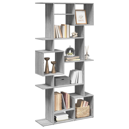 vidaXL Bibliothèque gris Sonoma 92x29x188 cm Bois d'ingénierie