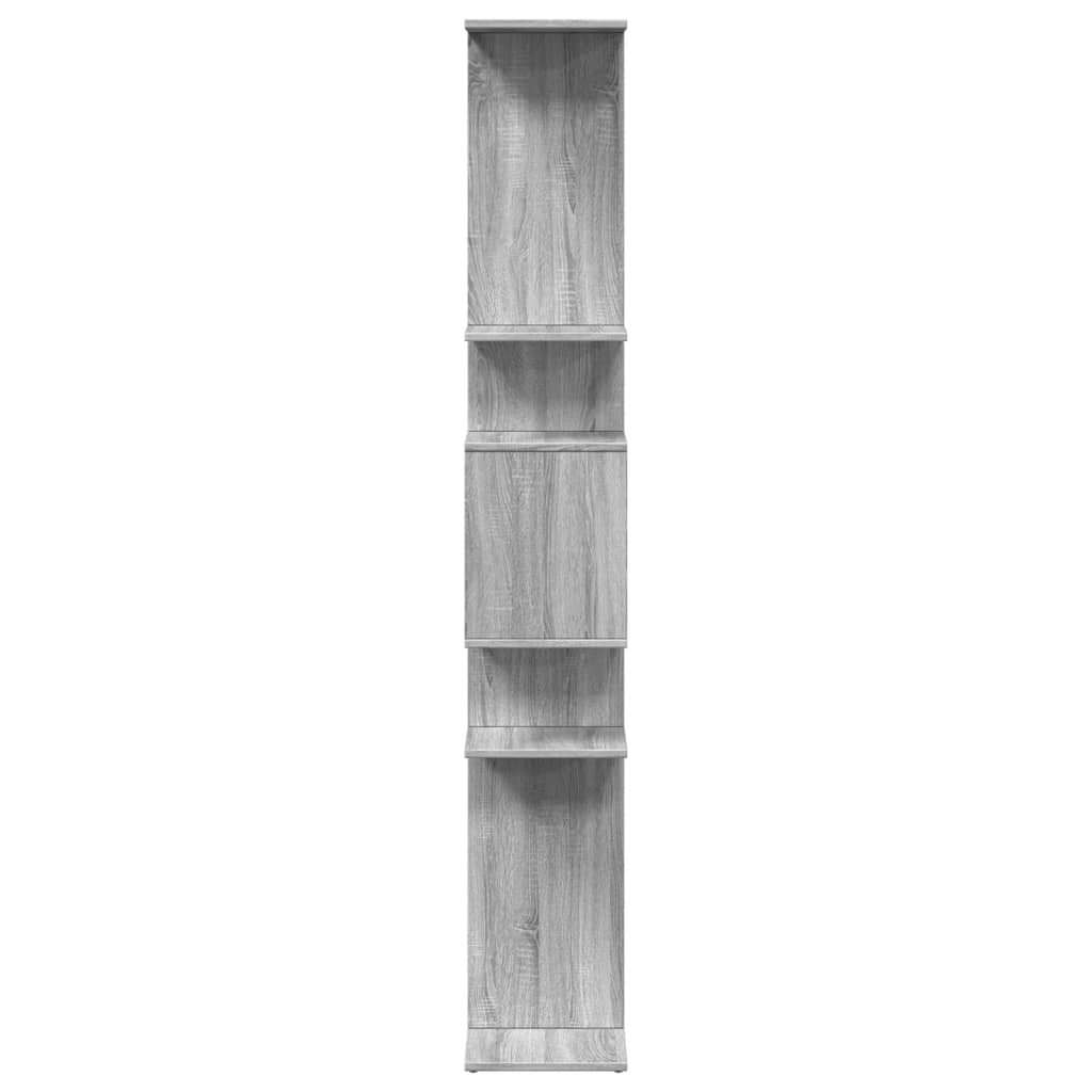 vidaXL Bibliothèque gris Sonoma 92x29x188 cm Bois d'ingénierie