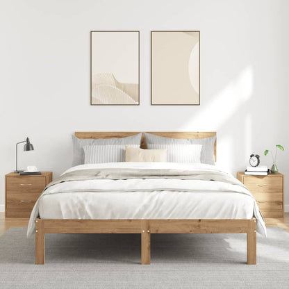 vidaXL Nachttische 2 Stk. Artisan-Eiche 40x30x40 cm Holzwerkstoff