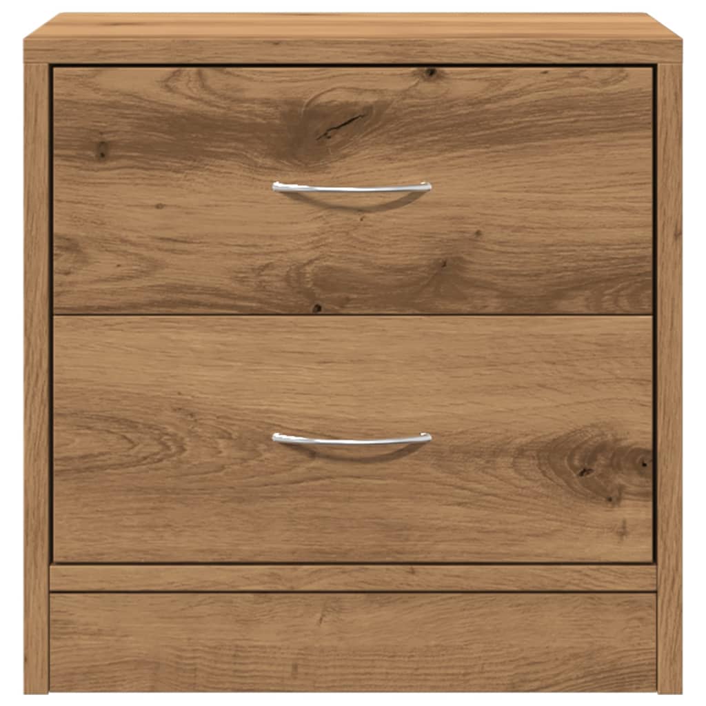 vidaXL Nachttische 2 Stk. Artisan-Eiche 40x30x40 cm Holzwerkstoff