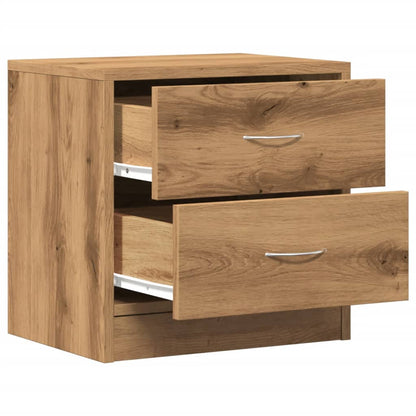 vidaXL Nachttische 2 Stk. Artisan-Eiche 40x30x40 cm Holzwerkstoff