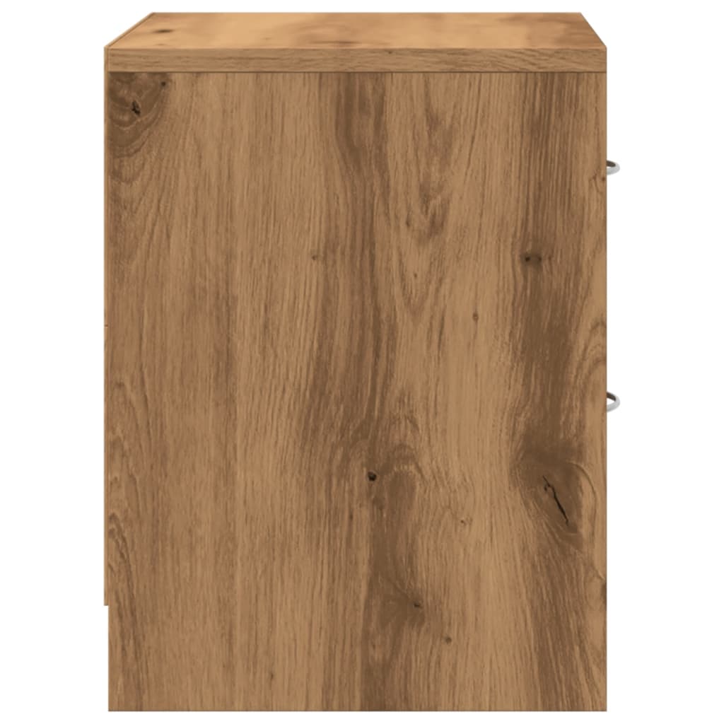 vidaXL Nachttische 2 Stk. Artisan-Eiche 40x30x40 cm Holzwerkstoff