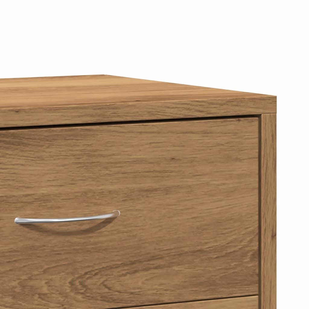 vidaXL Nachttische 2 Stk. Artisan-Eiche 40x30x40 cm Holzwerkstoff