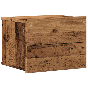 vidaXL Wand-Nachttisch Altholz-Optik 40x32x30 cm