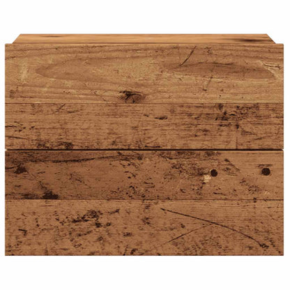 vidaXL Wand-Nachttisch Altholz-Optik 40x32x30 cm