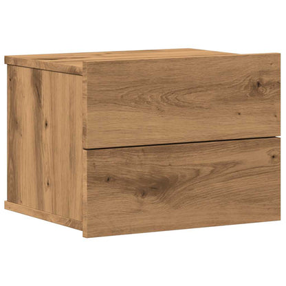 vidaXL Wand-Nachttisch Artisan-Eiche 40x32x30 cm