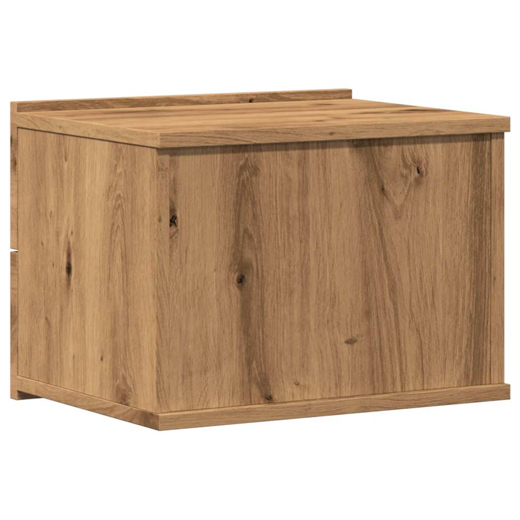 vidaXL Wand-Nachttisch Artisan-Eiche 40x32x30 cm