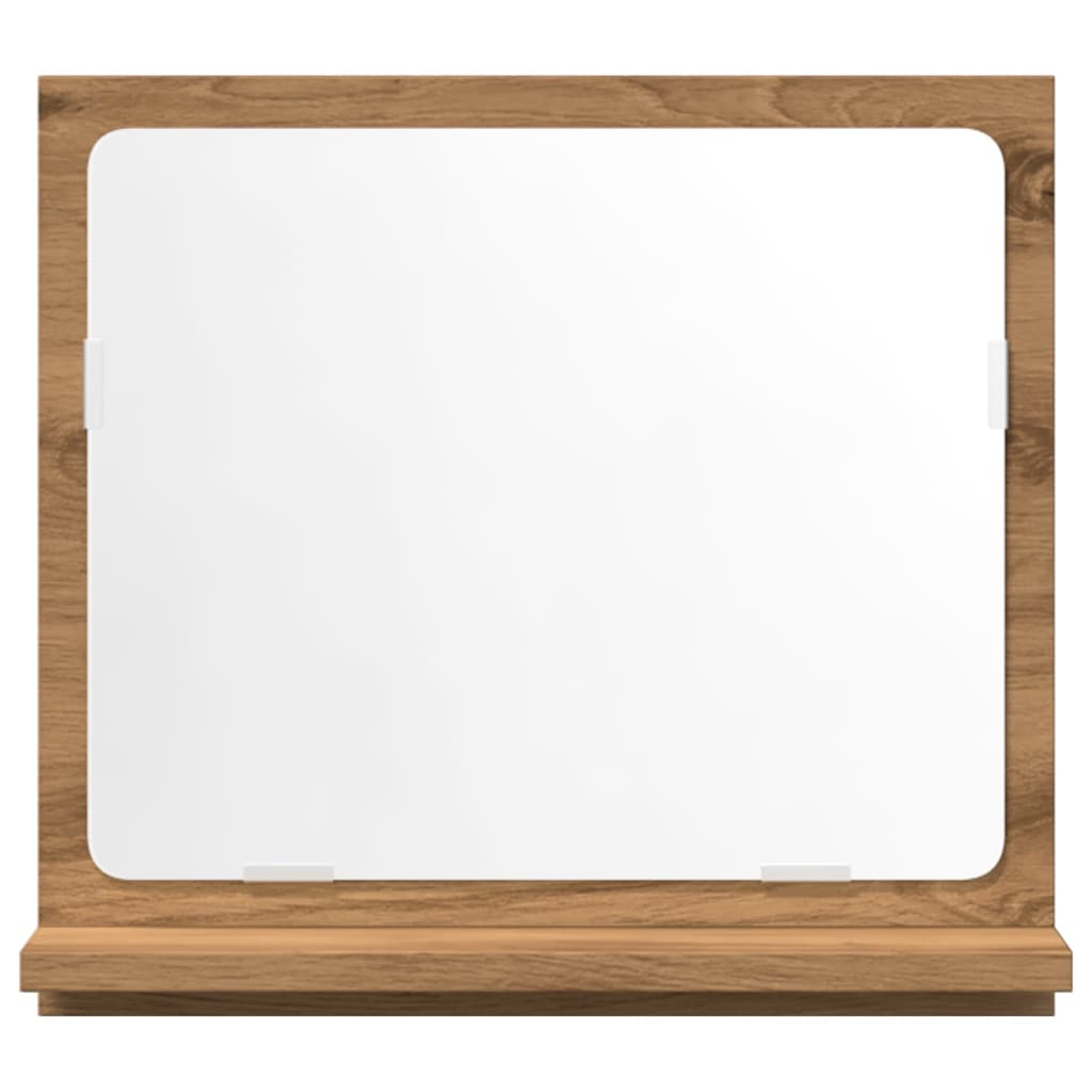 vidaXL Miroir de salle de bain avec étagère chêne artisan 40x11x37 cm bois d'ingénierie