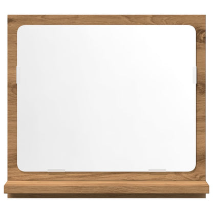 vidaXL Miroir de salle de bain avec étagère chêne artisan 40x11x37 cm bois d'ingénierie