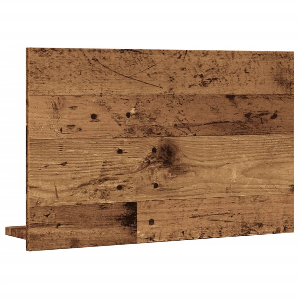 vidaXL Miroir de salle de bain avec étagère aspect bois de récupération 60x11x37 cm Bois d'ingénierie