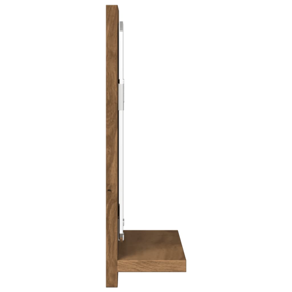 vidaXL Badspiegel mit Ablage Artisan-Eiche 60x11x37 cm Holzwerkstoff