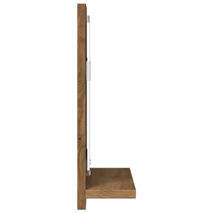 vidaXL Badspiegel mit Ablage Artisan-Eiche 60x11x37 cm Holzwerkstoff