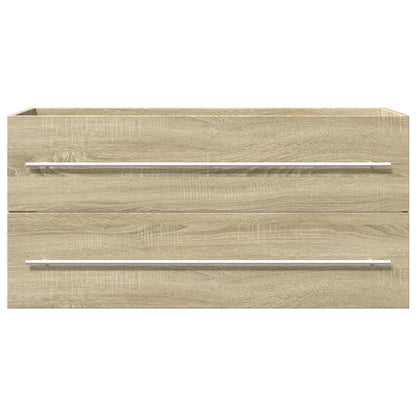 Meuble sous-vasque vidaXL chêne Sonoma 100x38,5x48 cm