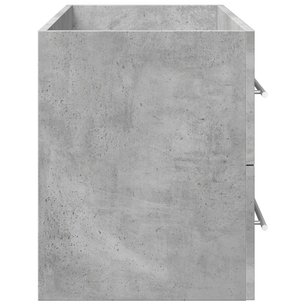 vidaXL Meuble sous-lavabo Gris béton 100x38,5x48 cm Bois d'ingénierie
