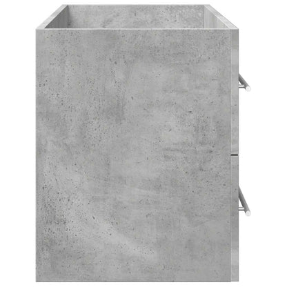 vidaXL Meuble sous-lavabo Gris béton 100x38,5x48 cm Bois d'ingénierie