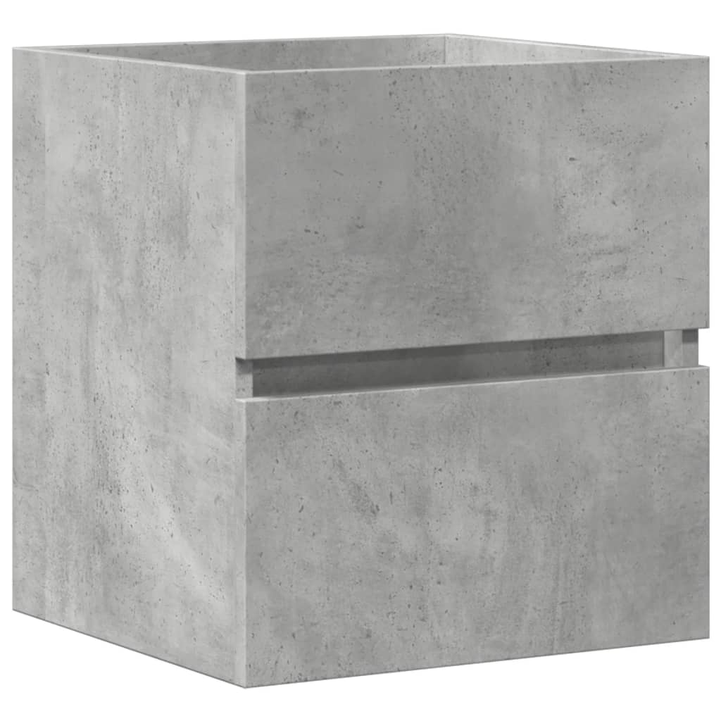 vidaXL Meuble sous-lavabo Gris béton 41x38,5x45 cm Bois d'ingénierie