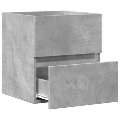 vidaXL Meuble sous-lavabo Gris béton 41x38,5x45 cm Bois d'ingénierie