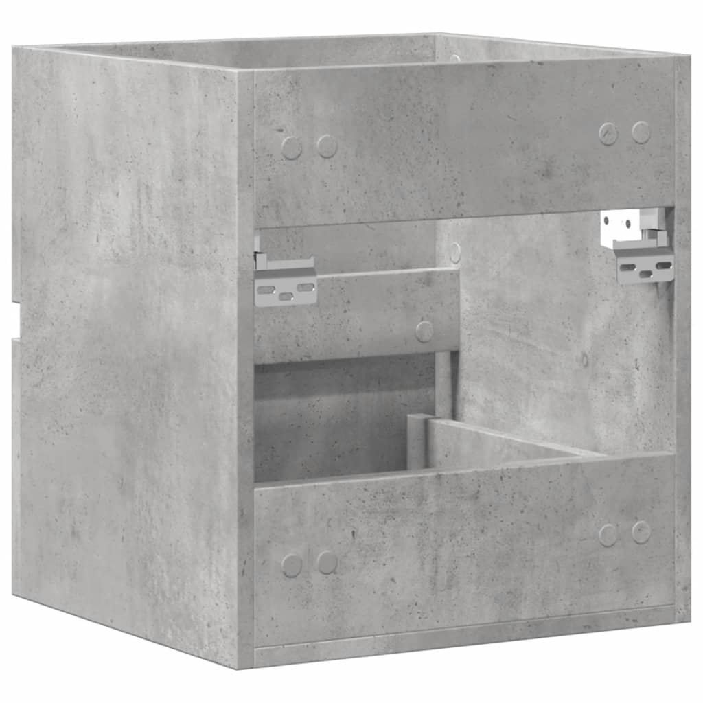 vidaXL Meuble sous-lavabo Gris béton 41x38,5x45 cm Bois d'ingénierie