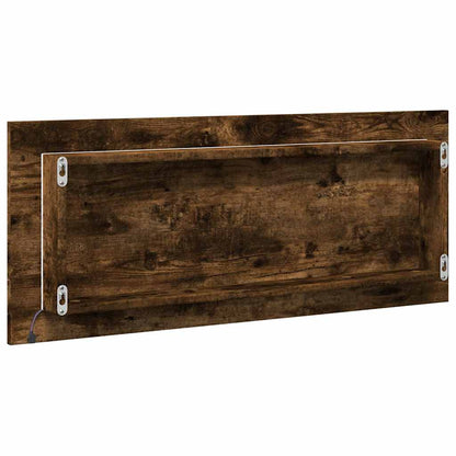 LED-Badspiegel Räuchereiche 100x8,5x37 cm Holzwerkstoff