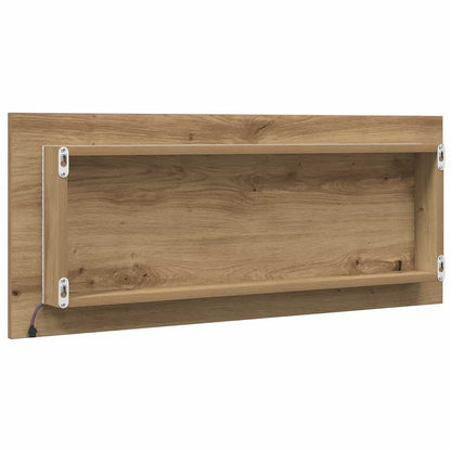 vidaXL LED-Badspiegel Artisan-Eiche 100x8,5x37 cm Holzwerkstoff