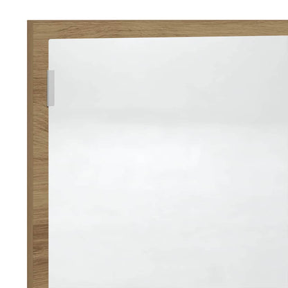 vidaXL LED-Badspiegel Artisan-Eiche 100x8,5x37 cm Holzwerkstoff
