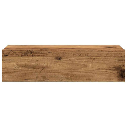 Meuble TV vidaXL avec lumières LED aspect bois de récupération 60x35x15,5 cm