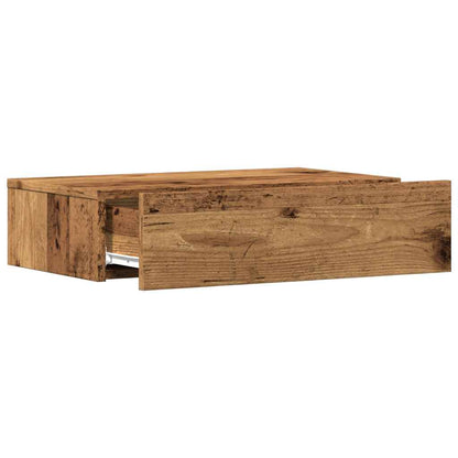 Meuble TV vidaXL avec lumières LED aspect bois de récupération 60x35x15,5 cm
