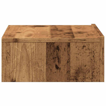 Meuble TV vidaXL avec lumières LED aspect bois de récupération 60x35x15,5 cm