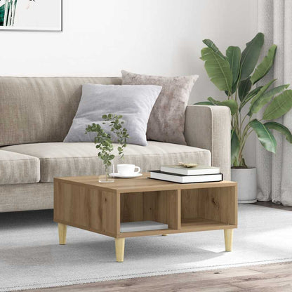 vidaXL Couchtisch Artisan-Eiche 60x60x30 cm Holzwerkstoff