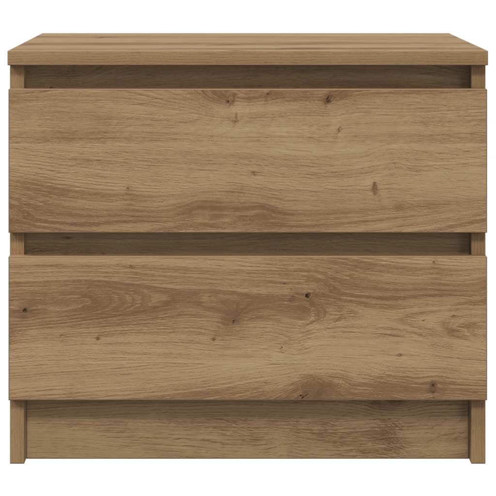 vidaXL Table de chevet Chêne Artisan 50x40x43,5 cm Bois d'ingénierie
