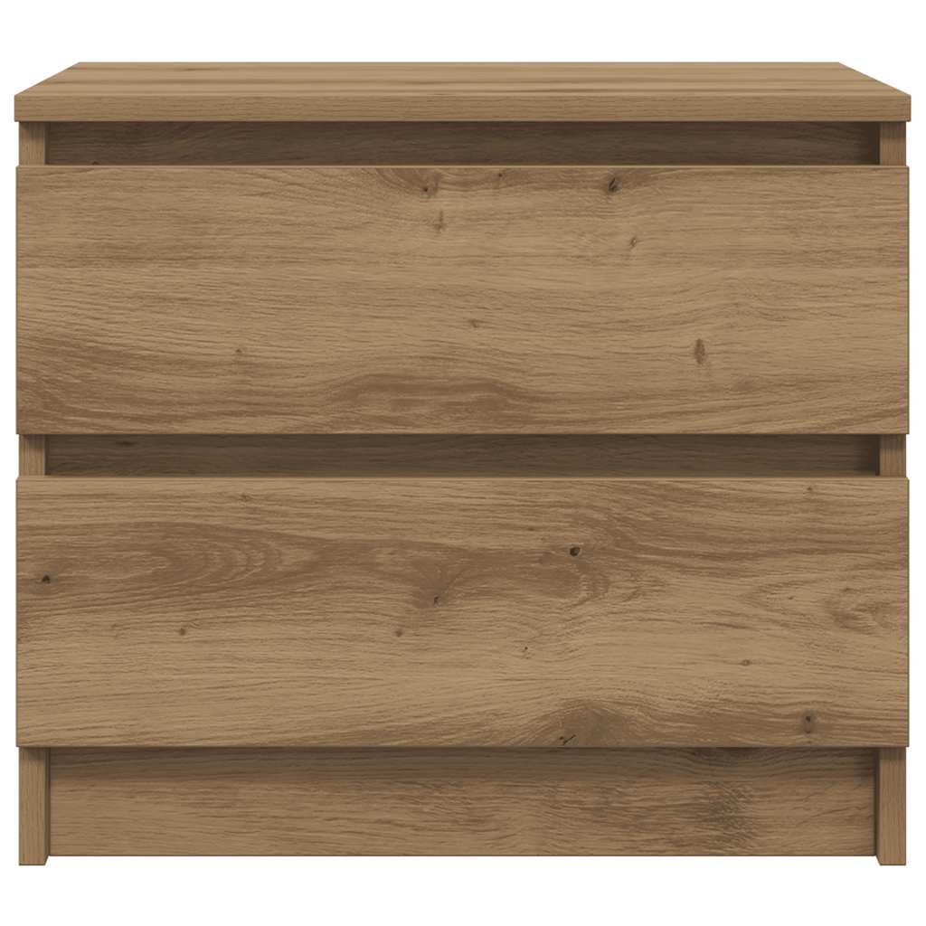 vidaXL Nachttische 2 Stk. Artisan-Eiche 50x40x43,5 cm Holzwerkstoff