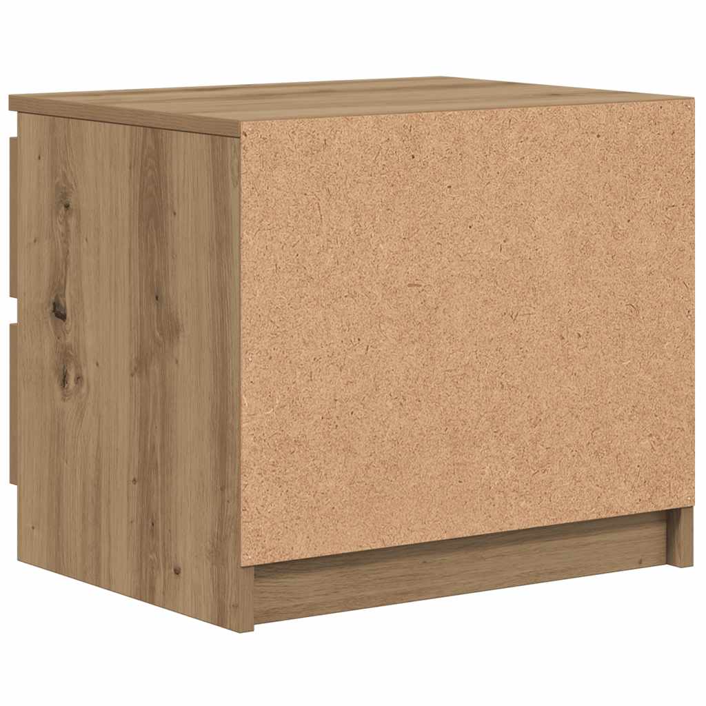 Nachttische 2 Stk. Artisan-Eiche 50x40x43,5 cm Holzwerkstoff