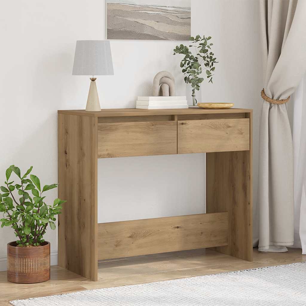 vidaXL Konsolentisch Artisan-Eiche 89x41x76,5 cm Holzwerkstoff