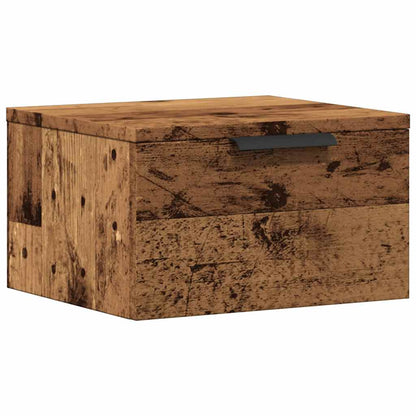 vidaXL Wand-Nachttisch Altholz-Optik 34x30x20 cm