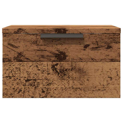 vidaXL Wand-Nachttisch Altholz-Optik 34x30x20 cm