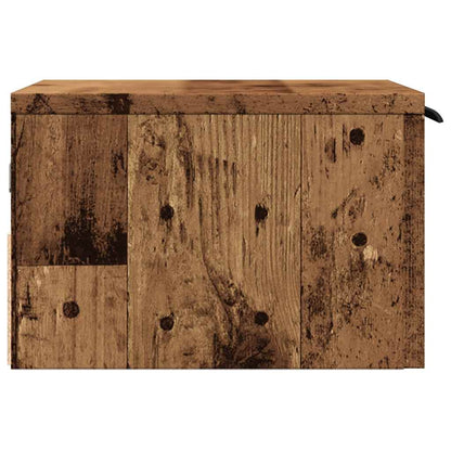 vidaXL Wand-Nachttisch Altholz-Optik 34x30x20 cm