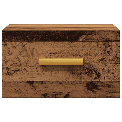 vidaXL Wand-Nachttisch Altholz-Optik 35x35x20 cm