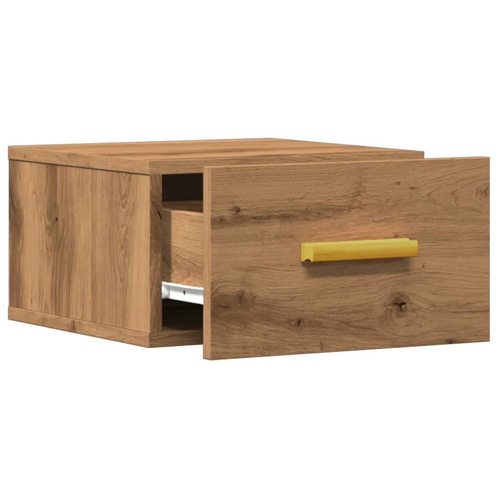 vidaXL Tables de chevet murales 2 pcs Chêne artisan 35x35x20 cm