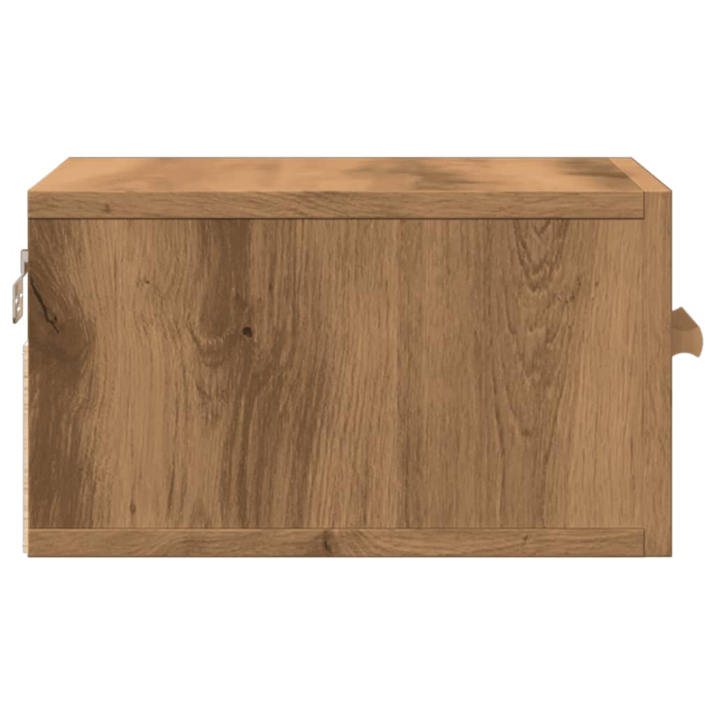 vidaXL Tables de chevet murales 2 pcs Chêne artisan 35x35x20 cm