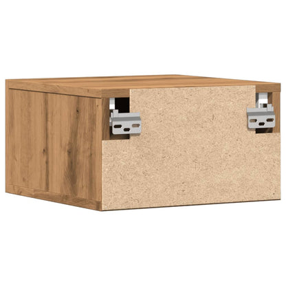 vidaXL Tables de chevet murales 2 pcs Chêne artisan 35x35x20 cm