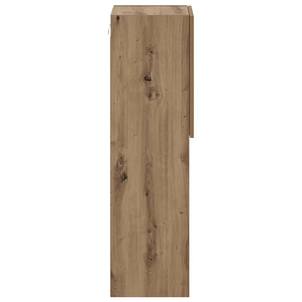 TV-Schrank mit LED-Leuchten Artisan-Eiche 30,5x30x102 cm